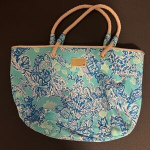 NWOT Lilly Pulitzer US Open 2014 Shoreline Tote Bag